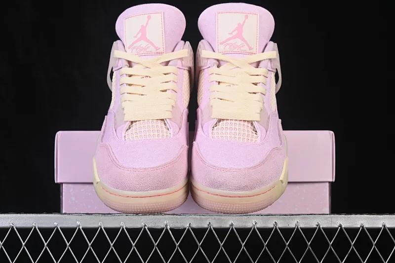All categories Air Jordan Jordan series basketball shoes Air Jordan 4 Air Jordan 4 Retro "Iced Carmine" AJ4 Jordan 4 denim ice plum powder replica basketball shoes IB6716-600